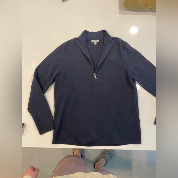 COS mock neck 3/4 zip up - Picture 7 of 12